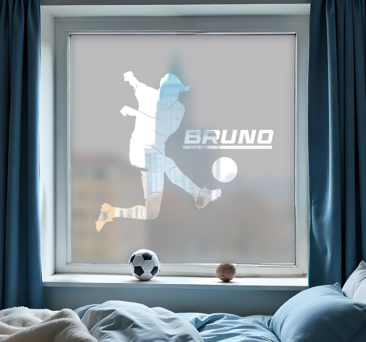 Fensteraufkleber Fußball Sichtschutzfolie Fenster - TenStickers