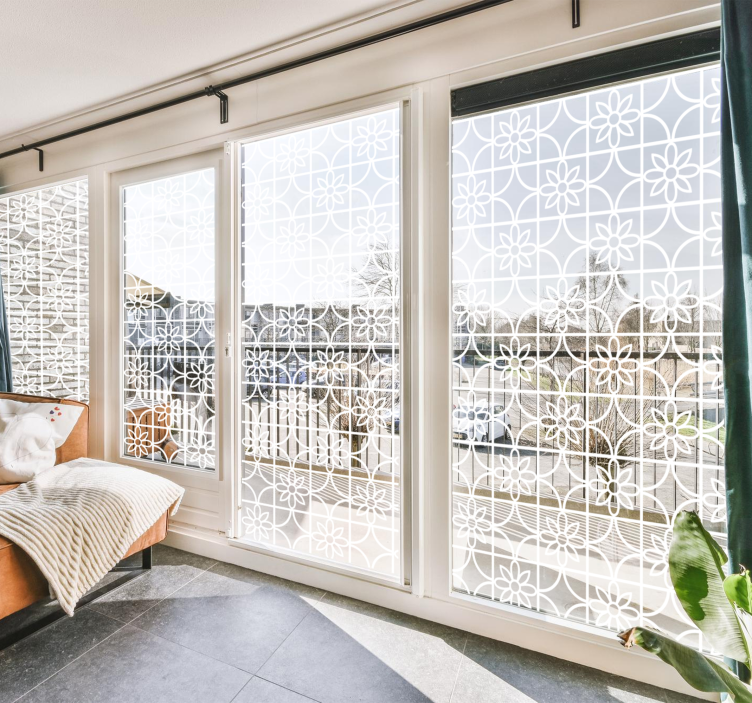 Fensteraufkleber geometrisches muster - TenStickers