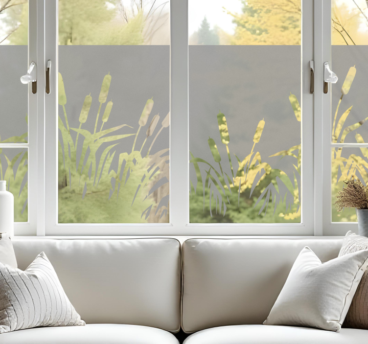 Fensterfolie Schilf und Gräser - TenStickers