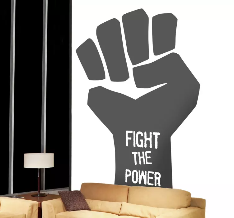 Fight the power Aufkleber - TenStickers