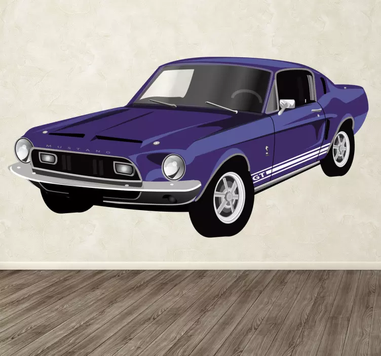 Ford Mustang Sticker - TenStickers