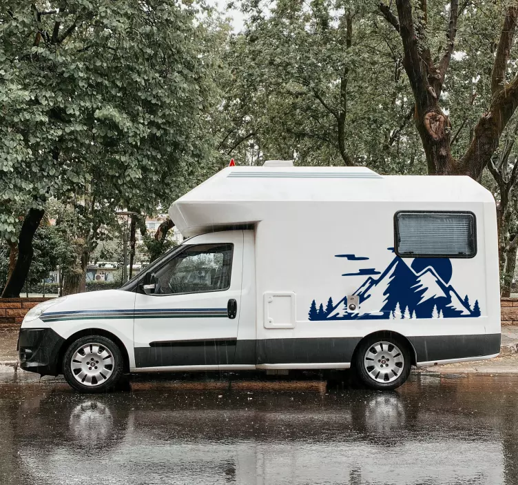 Gebirgszug-wohnwagenaufkleber - TenStickers