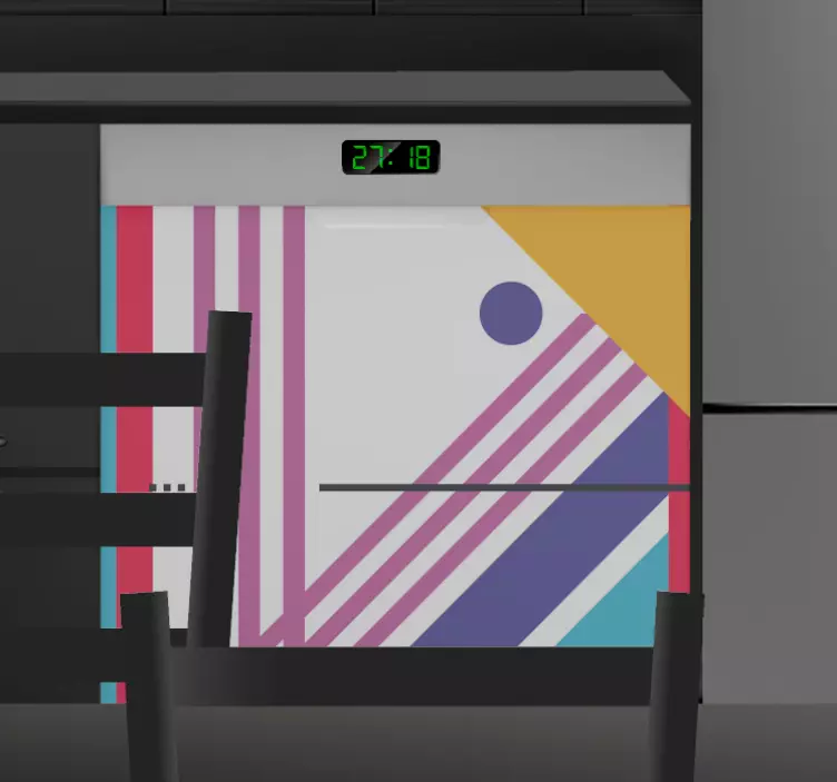 Geometrische abstrakte geräteaufkleber - TenStickers