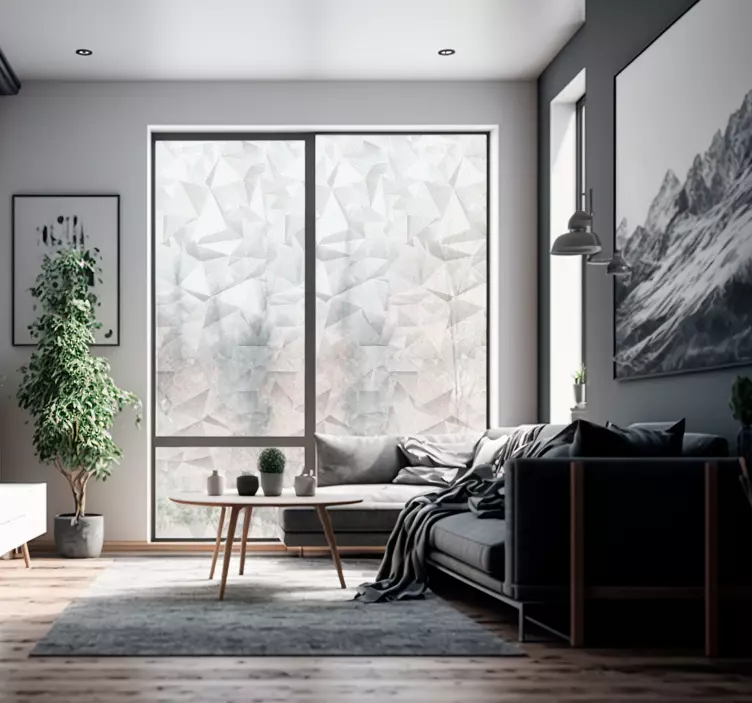 Geometrischer Wandtattoo Fenster des 3d-effekts - TenStickers