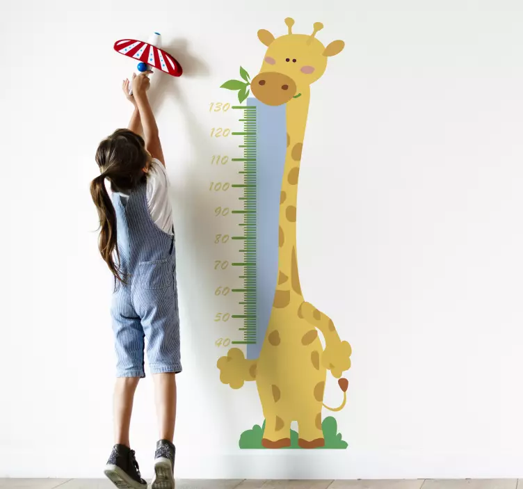 Giraffe Maßstab wandaufkleber - TenStickers