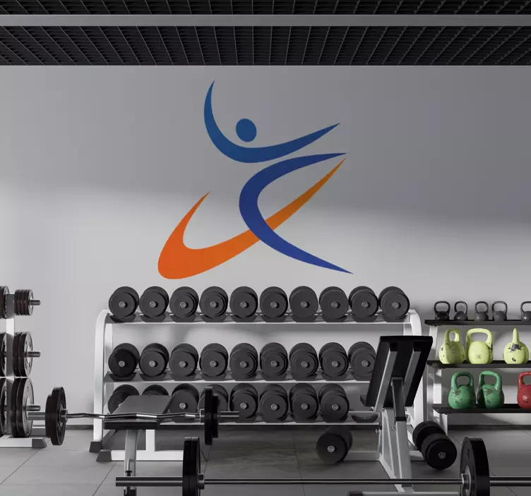 Gymnastik Figur Aufkleber - TenStickers