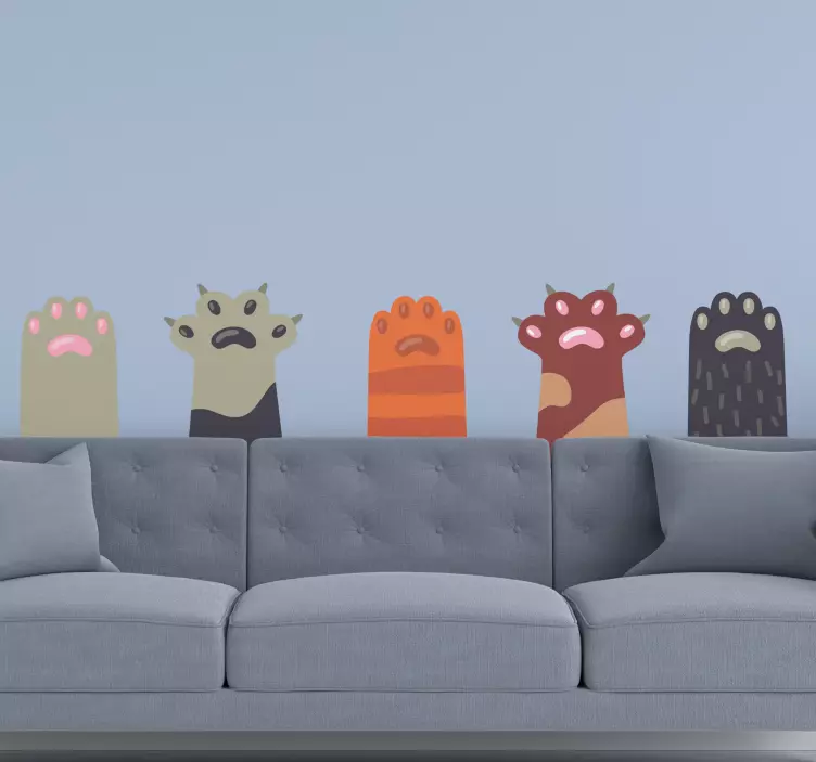 Wandtattoo Haustier Katzenpfoten-druckpaket - TenStickers