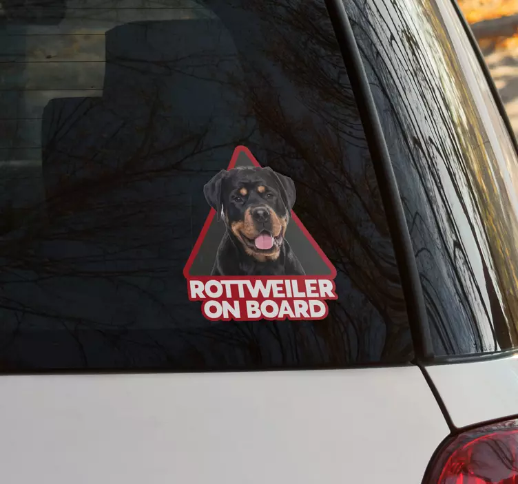 Wandtattoo Haustier Rottweiller-gesichtsaufkleber - TenStickers