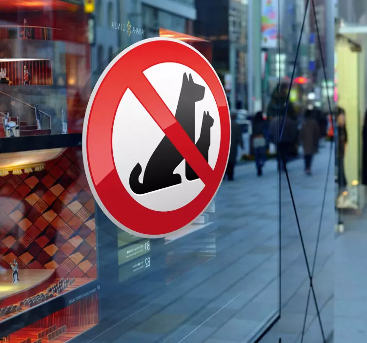 Haustiere unerwünscht Aufkleber - TenStickers