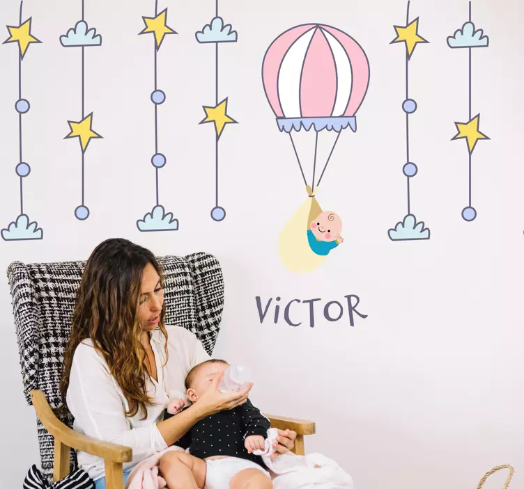 Heißluftballon Aufkleber - TenStickers