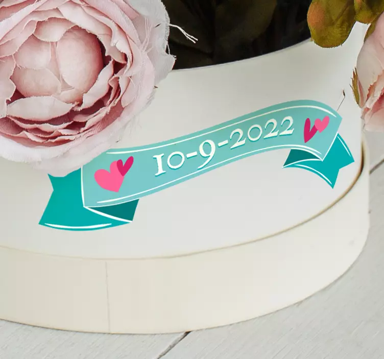 Hochzeitsaufkleber Banner - TenStickers