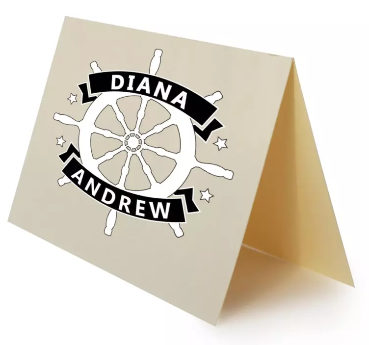 Hochzeitsaufkleber Steuerrad - TenStickers