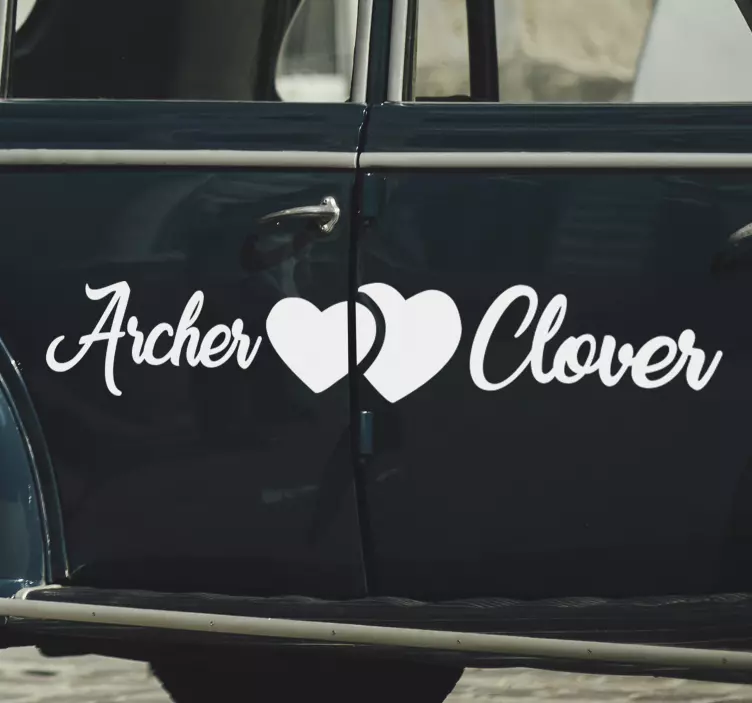 Hochzeitszeremonie Autoaufkleber - TenStickers