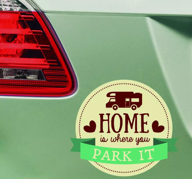 Autoaufkleber HOME is where you PARK IT - TenStickers