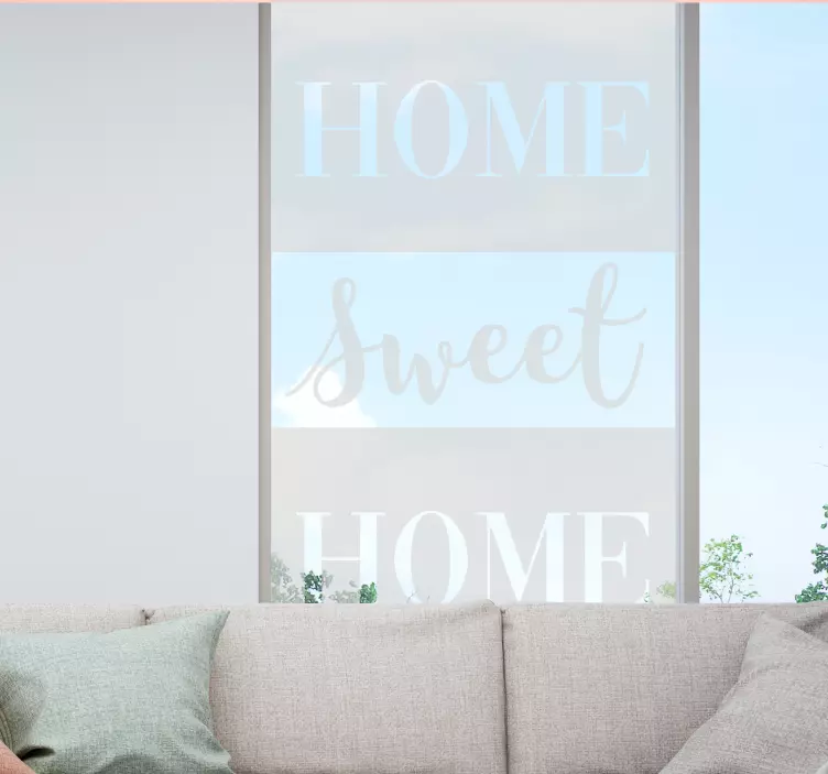 Home sweet home fenster sticker - TenStickers