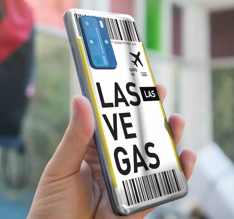 Huawei sticker las vegas bordkarte - TenStickers