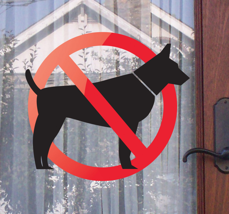 Hunde verboten Sticker - TenStickers