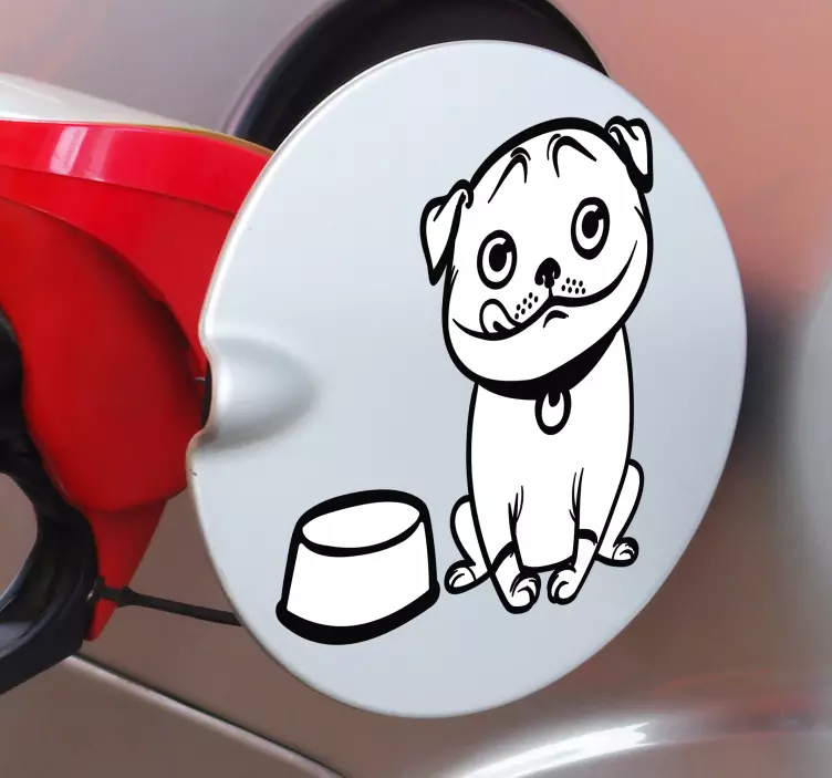 Hundetankdeckel autoaufkleber - TenStickers