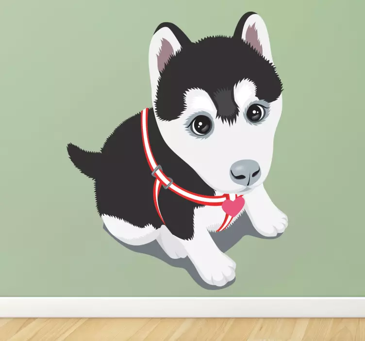Husky Welpe Aufkleber - TenStickers
