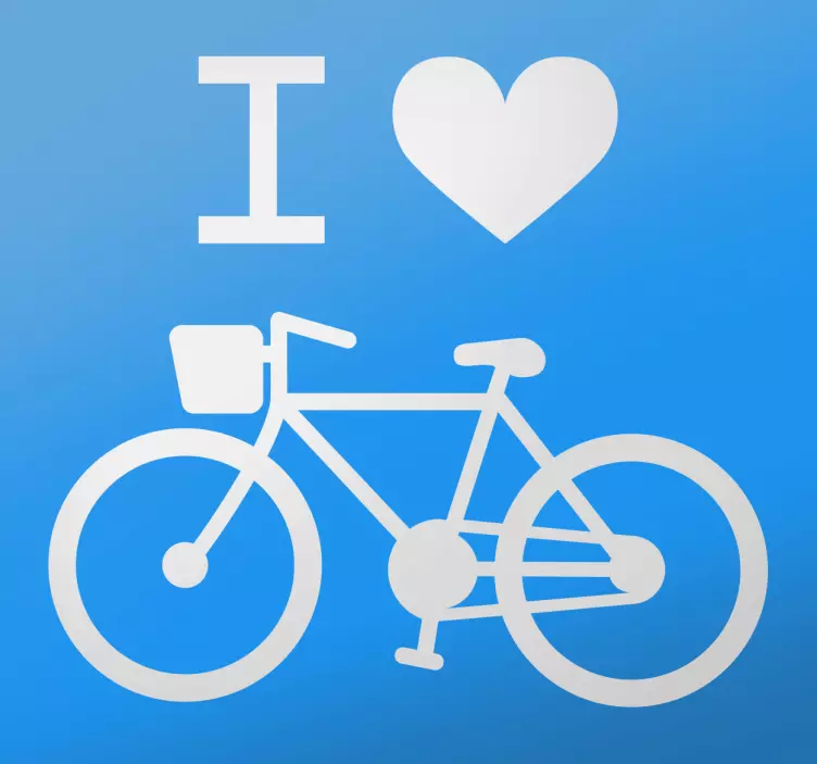 I love bikes Aufkleber - TenStickers