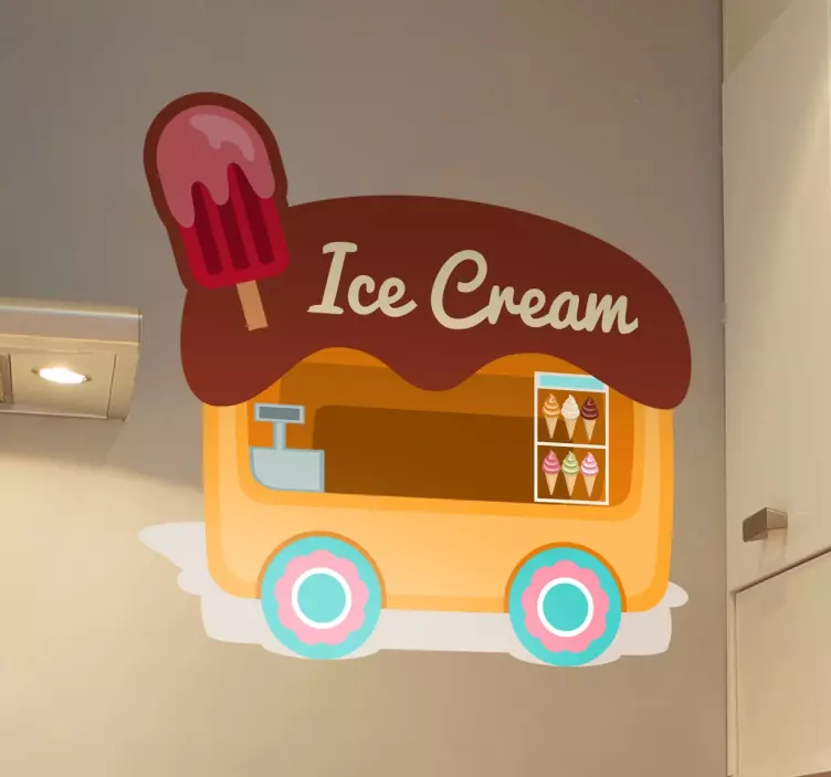 Ice Cream Verkaufsstand Sticker - TenStickers