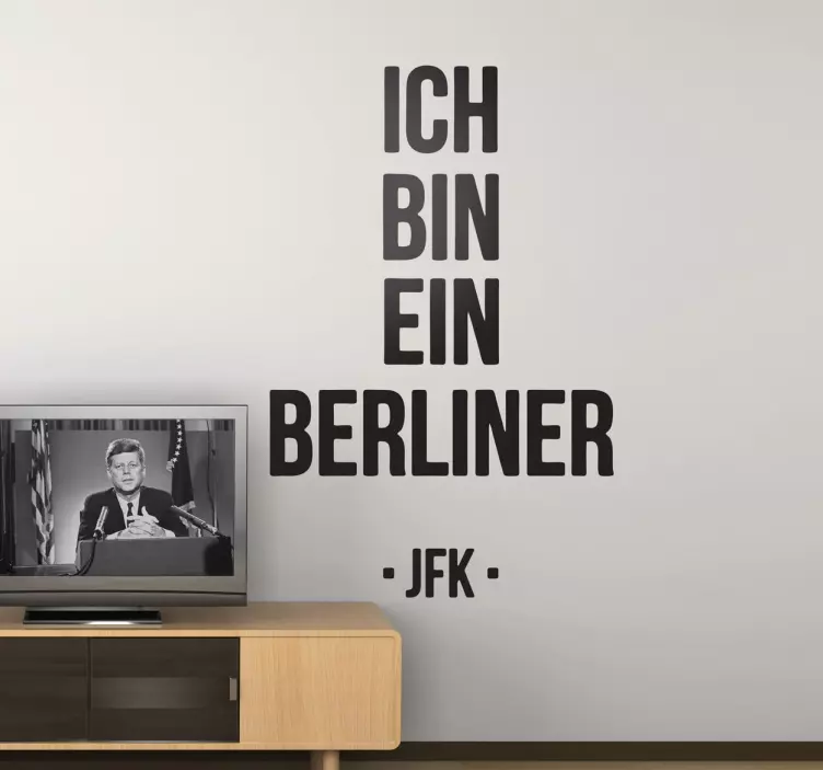 Ich bin ein Berliner Aufkleber - TenStickers