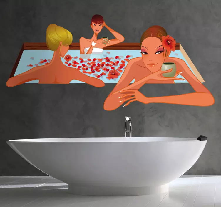 Jacuzzi Damen Aufkleber - TenStickers