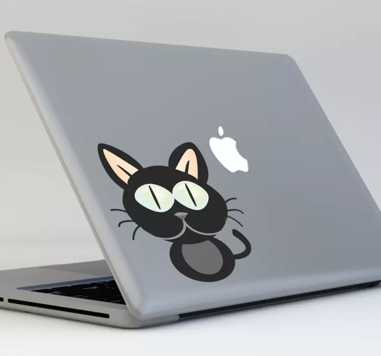 Katze Laptop Aufkleber - TenStickers