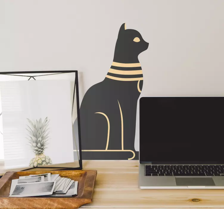 Katzen Sticker elegante katzensilhouette - TenStickers