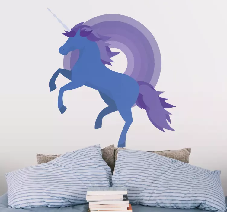 Wandtattoo Zeichnung fantasy-einhorn-bild - TenStickers
