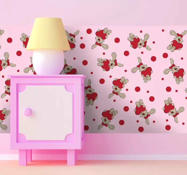 Kinder Aufkleber Hässchen Bordüre - TenStickers