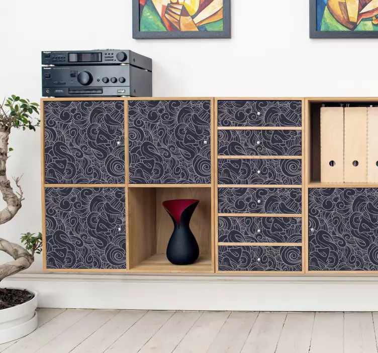 Klebefolie Möbel Abstraktes paisley - TenStickers