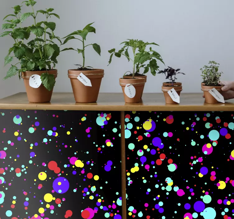 Klebefolie Möbel Farben kallax explosionen - TenStickers