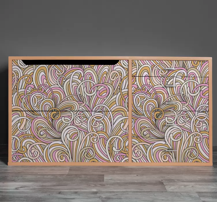 Klebefolie Möbel Kallax abstrakt - TenStickers