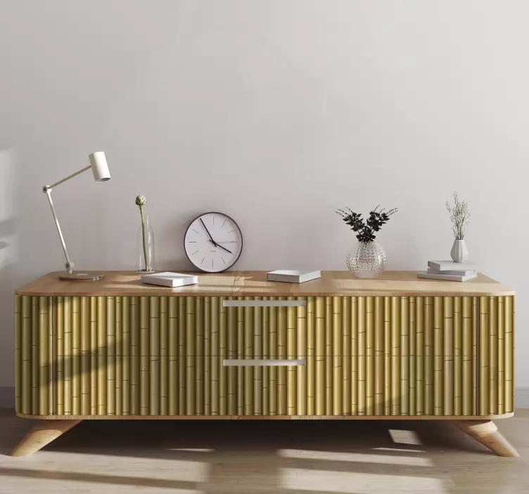 Klebefolie Möbel Rattan-textur - TenStickers