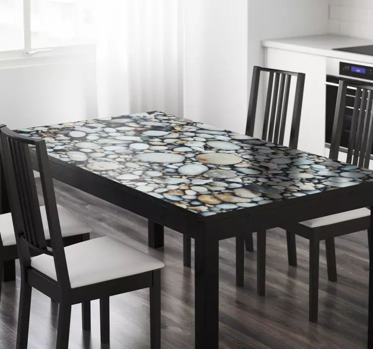 Klebefolie Möbel Runde Steine - TenStickers