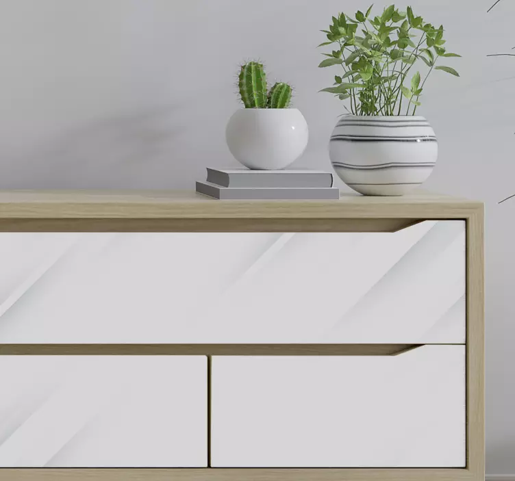 Klebefolie Möbel Weißer Hintergrund - TenStickers