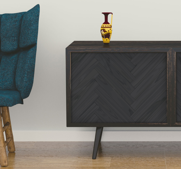 Klebefolie Möbel Zick-Zack Holz Textur - TenStickers