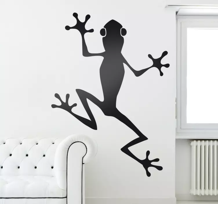 Kletternder Frosch Aufkleber - TenStickers