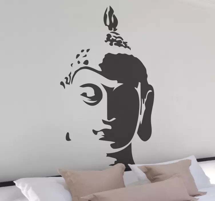 Kopf Buddha Sticker - TenStickers