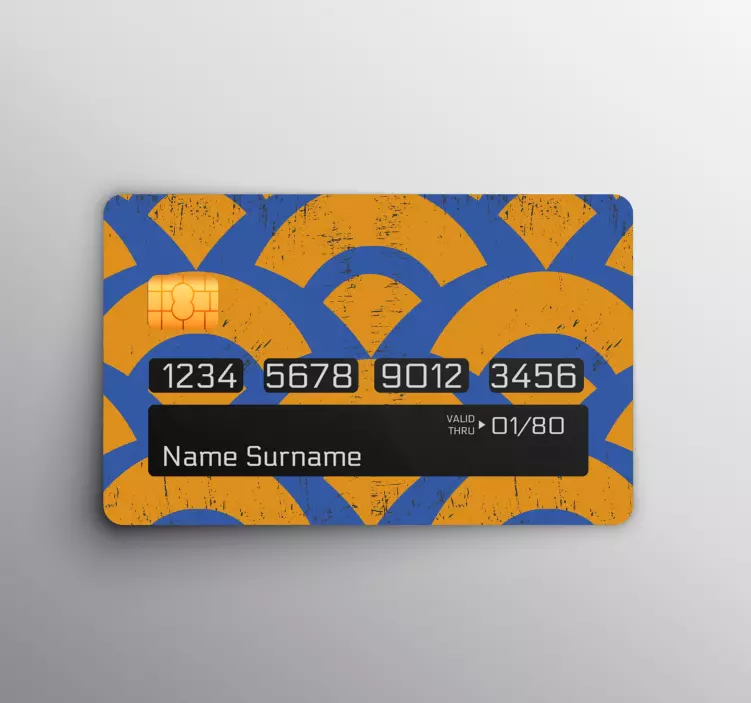 Kreditkarte Aufkleber abstrakte musterkarte - TenStickers