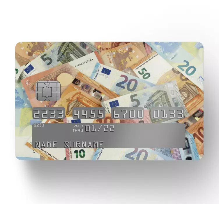 Kreditkarten Aufkleber Oberste grenze euro geld - TenStickers