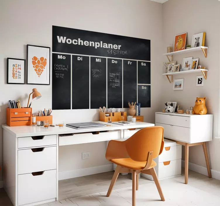 Tafelfolie wochenplaner - TenStickers