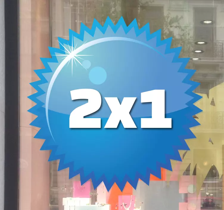 Kreis mit Zacken Aufkleber - TenStickers