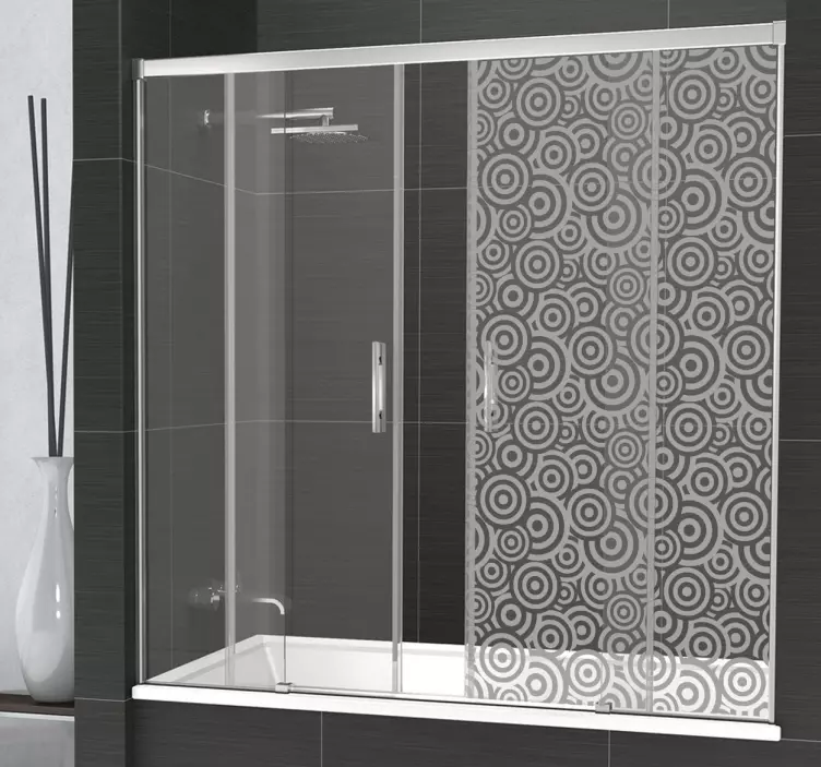 Kreise Duschwand Aufkleber - TenStickers