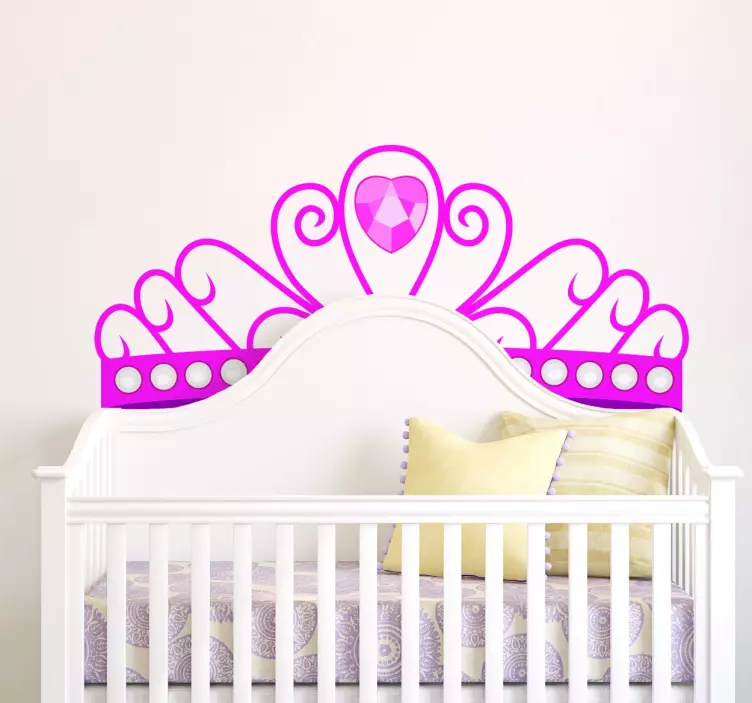 Krone Prinzessin Wandtattoo - TenStickers