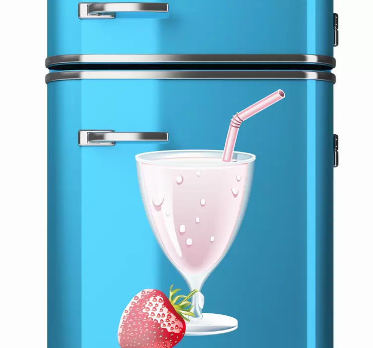 Kühlschrank Aufkleber Milchshake - TenStickers