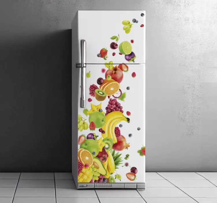Kühlschrank Aufkleber vinyl Früchte - TenStickers