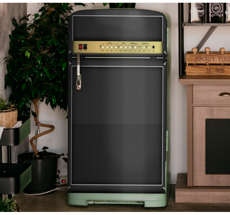 Kühlschrank Aufkleber Rockgitarrenverstärker - TenStickers