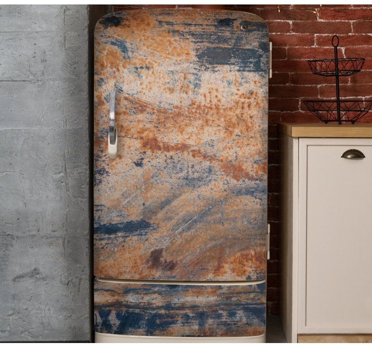 Kühlschrank Aufkleber Rostige textur alter look - TenStickers